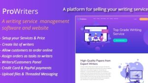 ProWriters v.2.1 Sell writing services online [Activated]