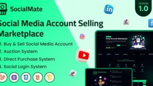 SocialMate v2.0 Social Media Account Selling Marketplace