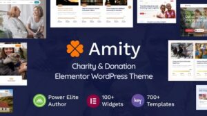 Amity (v1.4) Charity & Donation Elementor WordPress Theme