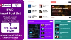 BWD Smart Post List Addon For Elementor v1.3.0