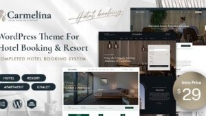 Carmelina (v1.1.8) Resort & Hotel Booking WordPress Theme