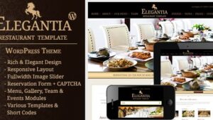 Elegantia v1.4.3 Restaurant and Cafe WordPress Theme