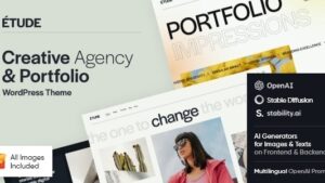 Etude (v1.2.0) Creative Agency & Portfolio WordPress Theme