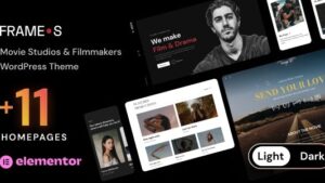 Frames v1.5.7 Movie Studios & Filmmakers WordPress theme