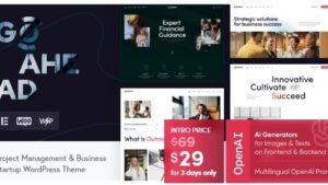 GoAhead v1.5.0 Business Startup WordPress Theme