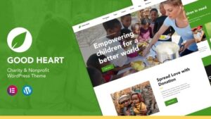 GoodHeart v1.0.2 Charity & Nonprofit Elementor WordPress Theme