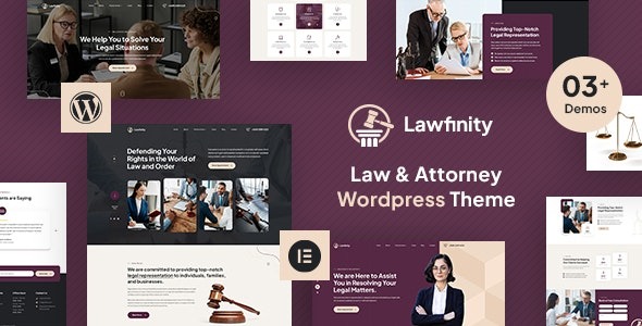 Lawfinity v1.1 Law and Attorney WordPress Theme