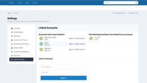 Linked Accounts - Post As 3.4.3