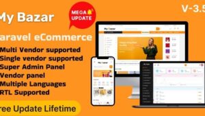 My Bazar v3.5 Single & Multivendor Laravel eCommerce Platform