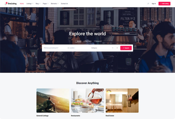 OneListing Pro (v1.31) WordPress Theme for Business Directory (Premium)