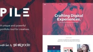 PILE v2.5.1 An Uncoventional WordPress Portfolio Theme