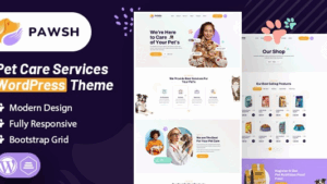 Pawsh (v1.0) Pet Care Services WordPress Theme