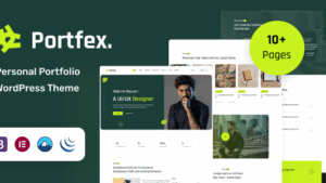 Portfex (v1.2) Personal Portfolio WordPress Theme