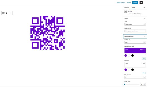 Qyrr v2.0.3 simply and modern QR-Code creation