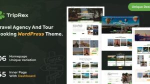 TripRex v1.3.5 Travel Agency and Tour Booking WordPress Theme