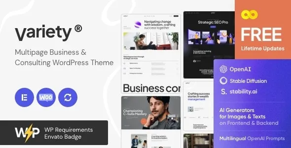 Variety (v1.5.0) Multipage Business & Consulting WordPress Theme