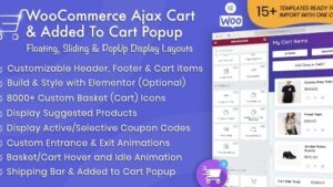 WooCommerce Ajax Cart & Added To Cart Popup v1.6.6 – Floating/Sliding/Popup All in One Cart/Checkout Plugin