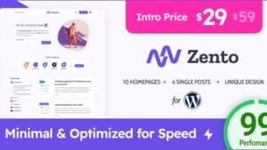 Zento (v1.4.7) Modern & Lightweight Blog for WordPress