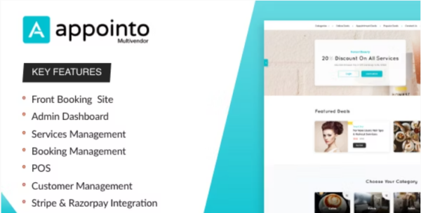 Appointo Multi Vendor v1.1.1 Booking Management System