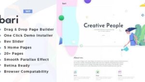 Bari v2.2 Portfolio and SEO /Digital Agency WordPress Theme