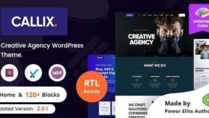 Callix v2.4 Creative Agency WordPress Theme + RTL