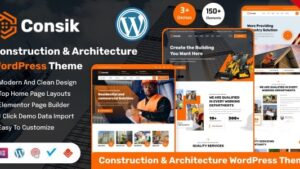 Consik v1.0.1 Construction & Architecture WordPress Theme