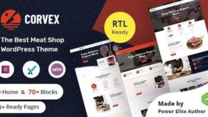 Corvex v1.0.0 Butcher & Meat Shop WordPress Theme