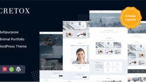 Cretox (v3.0.0) Multipurpose Portfolio WordPress Theme
