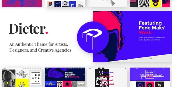 Dieter v1.8 Authentic Artist & Creative Design Agency Theme