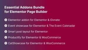 v1.0 Essential Addons Bundle for Elementor Page Builder