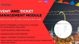 Event Management and Ticket Booking Module for Perfex v1.0.2
