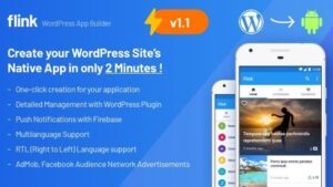 Flink v1.8 WordPress App Builder (Auto WordPress to Native Android App) + Ultimate Admin Panel