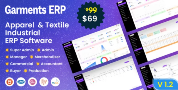 Garments ERP v1.4 Apparel & Textile Industrial ERP Software [Activated]