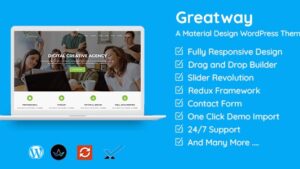 Greatway v2.0 Material Design WordPress Theme