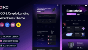 IKO (v1.0) ICO & Crypto Landing WordPress Theme