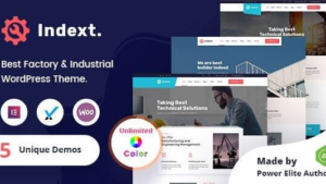 Indext (v2.3) Industrial Business WordPress Theme