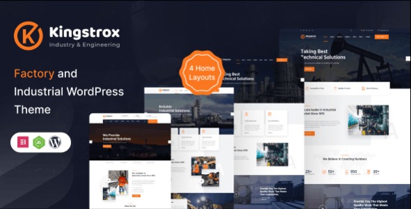 Kingstrox (v1.0.0) Factory and Industrial WordPress Theme