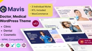 Mavis (v1.8) Doctor & Medical Clinic Elementor WordPress Theme