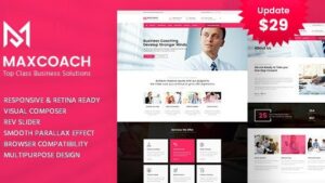Maxcoach v2.1 Business Consulting WordPress Theme