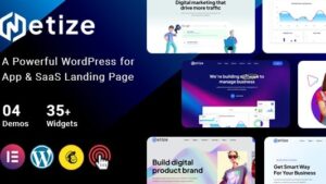 Metize (v1.0) Landing Page WordPress Theme