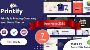 Printify (v3.1.0) Printing Company WordPress Theme
