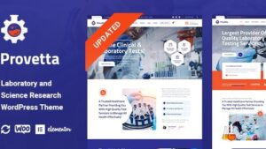 Provetta v1.1.0 Laboratory & Science Research WordPress Theme