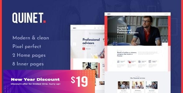 Quinet v2.3 Business Consulting WordPress Theme