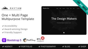 Rhythm (v3.7.14) Multipurpose One/Multi Page Template