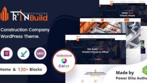 RinBuild v2.0.0 Construction Building Company WordPress Theme + RTL
