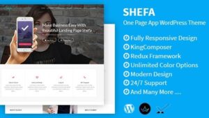 Shefa (v1.5) One Page App WordPress Theme