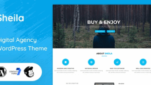 Sheila (v1.8) Material Design Agency WordPress Theme