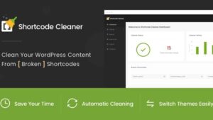 Shortcode Cleaner (v1.1.6) Clean WordPress Content from Broken Shortcodes 
