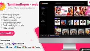 Tamilaudiopro v5.0 Online Music Streaming Website