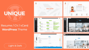 Unique v2.8.0 Resume Theme